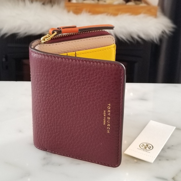 Tory Burch Perry Color-Block Medium Wallet - Picture 2 of 8